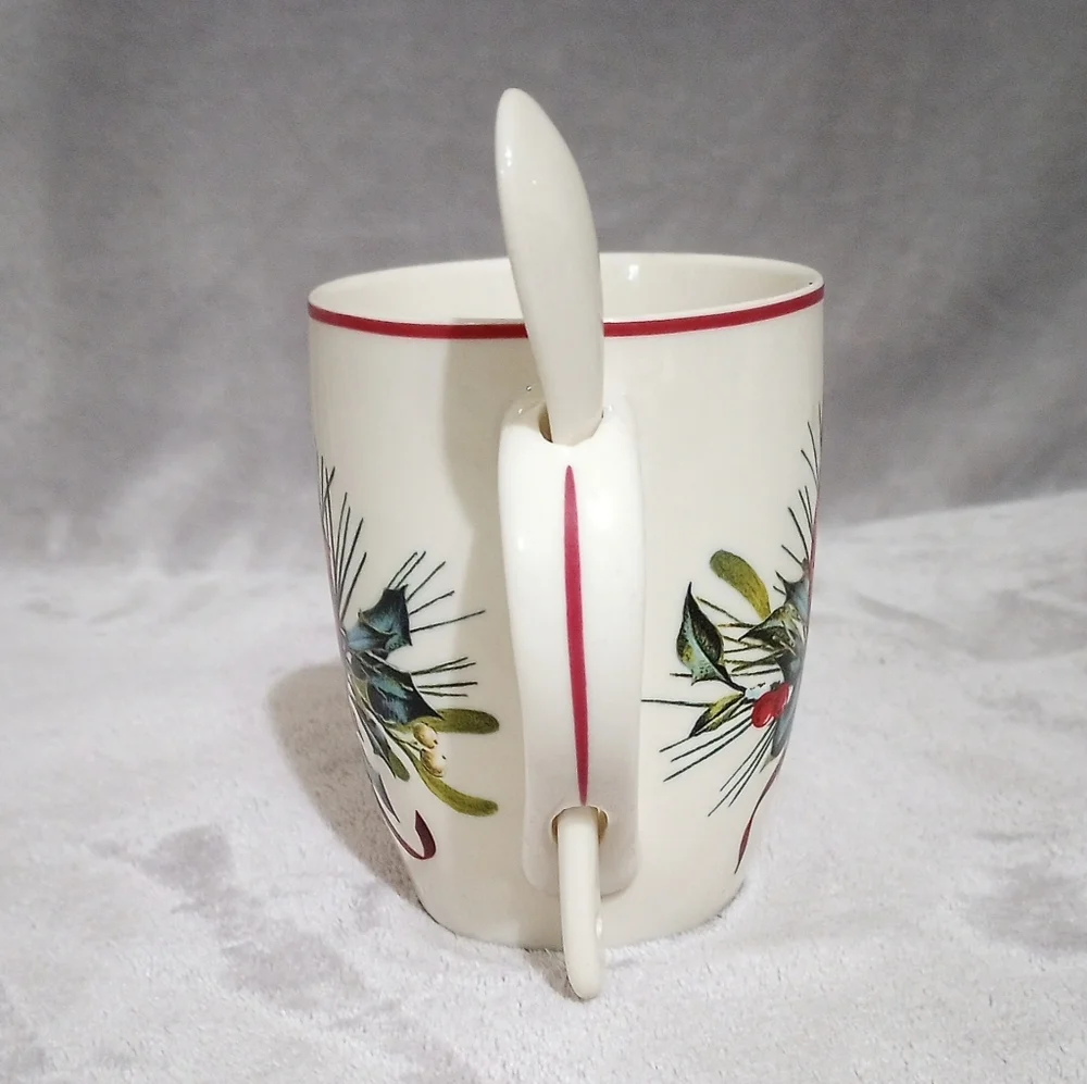 Lenox Winter Greetings Cardinal Hot Cocoa Mug & Spoon